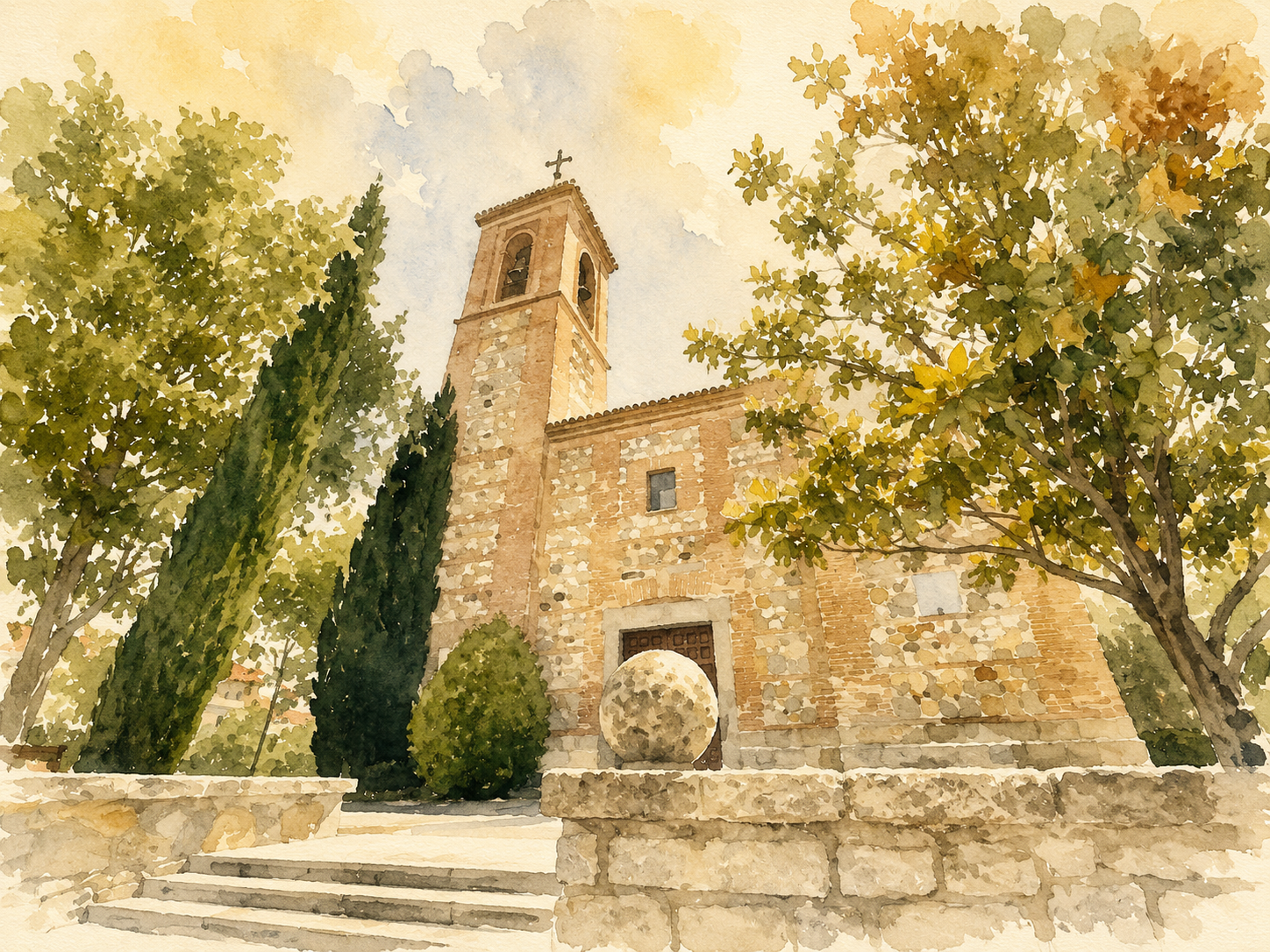 Ilustración: Parroquia de San Miguel Arcángel, Las Rozas.
